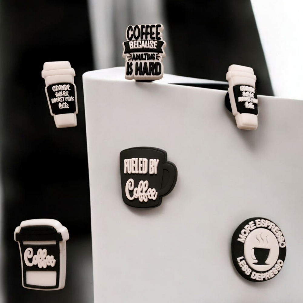 Coffee Croc Charms